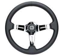 NRG Splitz Lättviktsratt för Simulator Krom & Läder